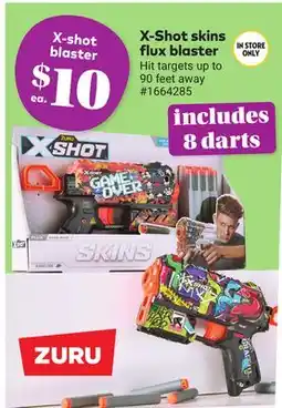 Giant Tiger X-Shot skins flux blaster offer