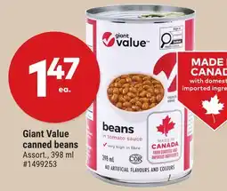Giant Tiger Giant Value canned beans offer