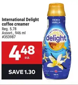 Giant Tiger International Delight coffee creamer offer