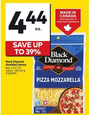 Giant Tiger Black Diamond shredded cheese offer