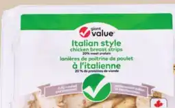 Giant Tiger Giant Value fully cooked chicken breast strips offer