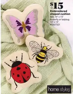 Giant Tiger Embroidered shaped cushion offer