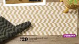 Giant Tiger Embossed jacquard runner offer