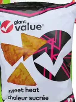 Giant Tiger Giant Value tortilla chips offer