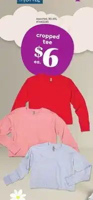 Giant Tiger cropped tee offer