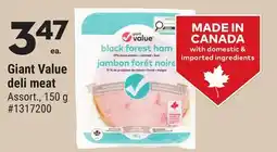 Giant Tiger Giant Value deli meat offer