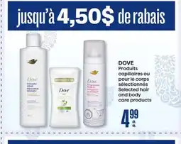 Jean Coutu DOVE Selected hair and body care products offer