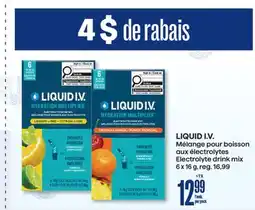 Jean Coutu LIQUID I.V. Electrolyte drink mix offer