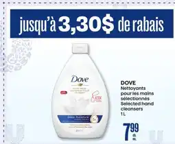 Jean Coutu DOVE Selected hand cleansers offer