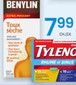 Uniprix TYLENOL, BENYLIN Produits sélectionnés/Selected products offer