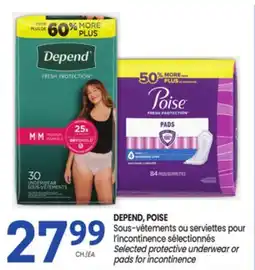 Uniprix DEPEND, POISE offer