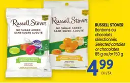 Uniprix RUSSELL STOVER Bonbons ou chocolats sélectionnés / Selected candies or chocolates offer