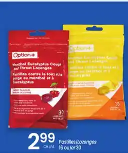 Uniprix OPTION+ Pastilles/Lozenges offer