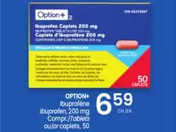 Uniprix OPTION+ Ibuprofène Ibuprofen, 200 mg Compr./Tablets ou/or caplets, 50 offer