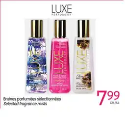 Uniprix LUXE Bruines parfumées sélectionnées /Selected fragrance mists offer