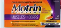 Uniprix MOTRIN PLATINE Ibuprofène / Ibuprofen Muscles et corps/ Muscle & Body Caplets offer