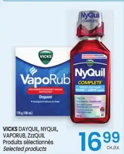 Uniprix VICKS DAYQUIL, NYQUIL, VAPORUB, ZzzQUIL Produits sélectionnés/Selected products offer