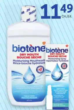 Uniprix BIOTÈNE BOUCHE SÈCHE Rince-bouche / Mouthwash, Vapo/Spray, Dentifrice/Toothpaste Gel offer