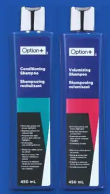 Uniprix OPTION+ Shampooing revitalisant ou volumisant/Conditioning or volumizing shampoo offer