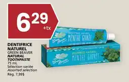Rachelle-Bery Grocery DENTIFRICE NATUREL GREEN BEAVER NATURAL TOOTHPASTE offer