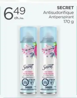 Proxim SECRET Antiperspirant offer