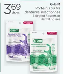 Proxim G·U·M Selected flossers or dental flosses offer