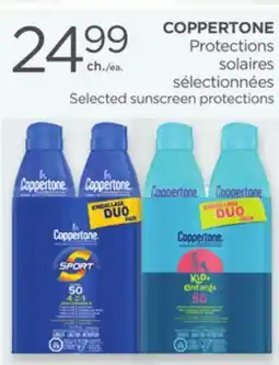 Proxim COPPERTONE Selected sunscreen protections offer