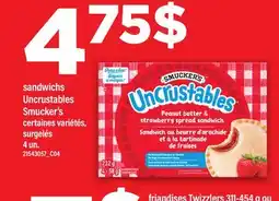 Maxi SANDWICHS UNCRUSTABLES SMUCKER'S, 4 un offer