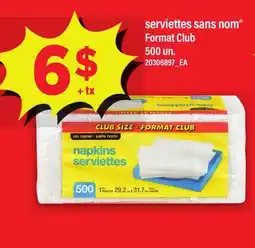Maxi SERVIETTES SANS NOM , 500 UN offer