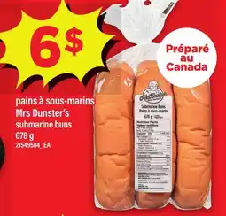 Maxi PAINS À SOUS-MARINS MRS DUNSTER'S | SUBMARINE BUNS offer