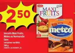 Maxi BISCUITS MAXI FRUITS, METEO OU NORMANDIE DARE offer
