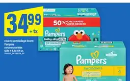 Maxi COUCHES EMBALLAGE ÉCONO PAMPERS, 58-174 un offer
