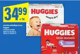 Maxi COUCHES EMBALLAGE ÉCONO HUGGIES, 60-208 un offer
