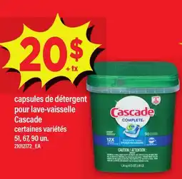 Maxi CAPSULES DE DÉTERGENT POUR LAVE-VAISSELLE CASCADE, 51, 67, 90 un offer