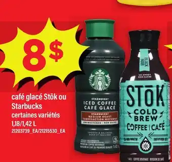 Maxi CAFÉ GLACÉ STŌK OU STARBUCKS, 1,18/1 offer