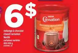 Maxi MÉLANGE À CHOCOLAT CHAUD CARNATION NESTLÉ, 400/450 G offer
