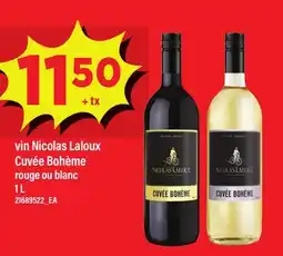 Maxi VIN NICOLAS LALOUX CUVÉE BOHÈME ROUGE OU BLANC offer