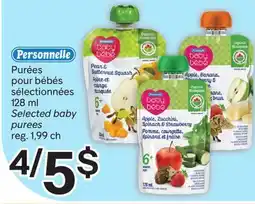 Brunet Personnelle Purées pour bébés sélectionnées offer