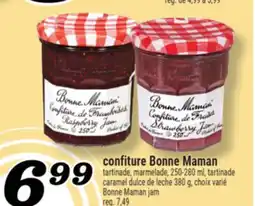 Marché Richelieu CONFITURE BONNE MAMAN | BONNE MAMAN JAM offer