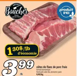 Marché Richelieu CÔTES DE FLANC DE PORC FRAIS | FRESH PORK SIDE RIBS offer