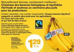 Marché Bonichoix ORGANIC AND FAIRTRADE BANANAS offer
