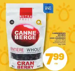 Marché Bonichoix NUTRA-FRUIT DRIED CRANBERRIES offer