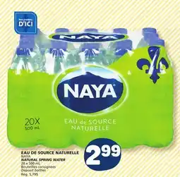 Marché Bonichoix NAYA NATURAL SPRING WATER offer