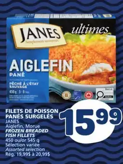 Marché Bonichoix JANES Aiglefin FROZEN BREADED FISH FILLETS offer