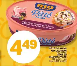 Marché Bonichoix RIO MARE TUNA OR SALMON SPREAD offer