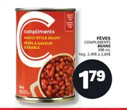 Marché Bonichoix COMPLIMENTS BEANS offer