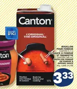 Marché Bonichoix CANTON BROTH FOR FONDUE OR FONDUE & DIPPING SAUCE offer