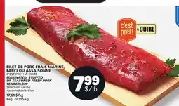 Marché Bonichoix MARINATED, STUFFED OR SEASONED FRESH PORK TENDERLOIN TENDERLOIN offer