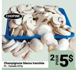 Pasquier Champignons blancs tranchés offer