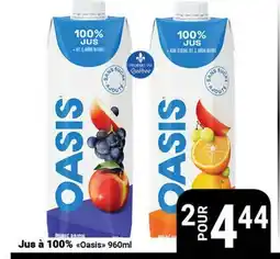 Pasquier Jus à 100% Oasis offer